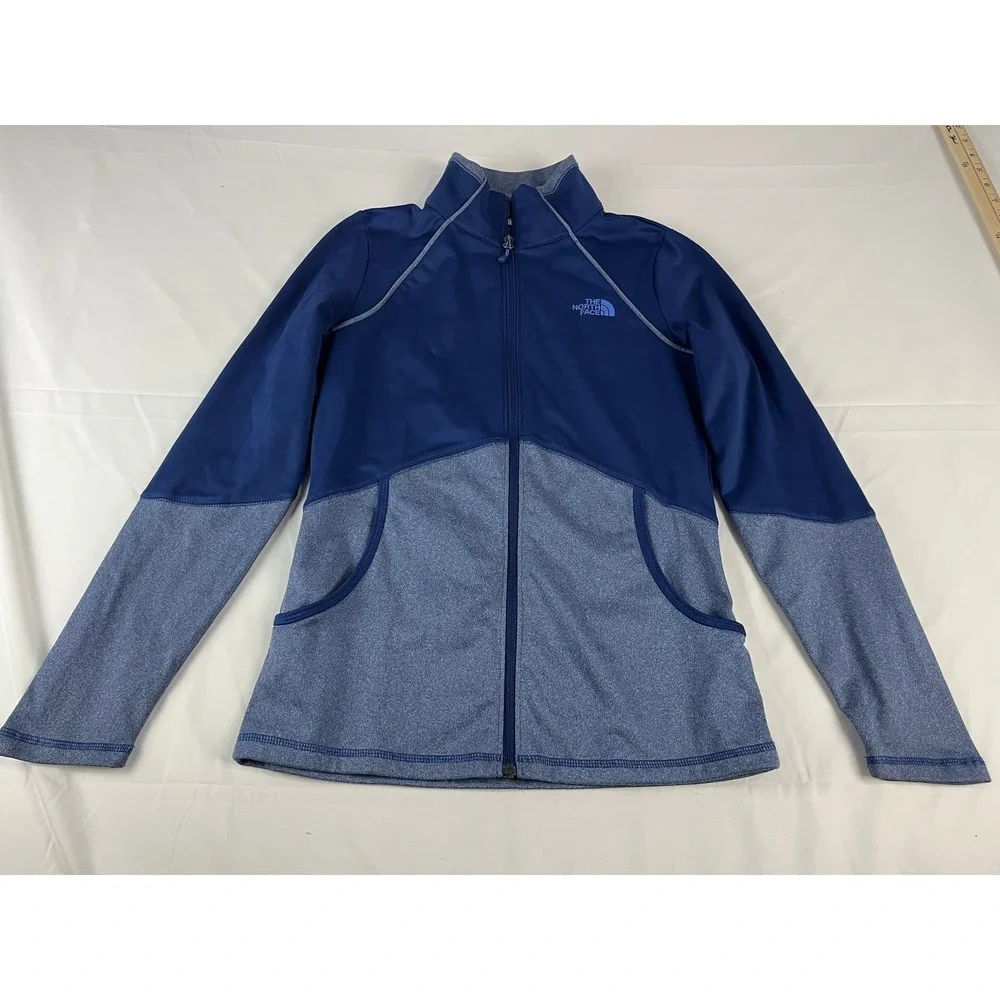 The North Face Womens S P Blue Gray Zip Up Jacket‎